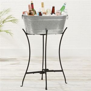 Greatest Quality Stainless Steel Wine <b>Bucket</b> Vintage Design <b>Beverage</b> <b>Tub</b> with Stand From Manufactures and Suppliers - Product Image 4