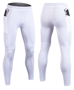 Leggings de sport pour hommes en sublimation de compression, coton/bambou, antibactérien, respirant, taille élastique pleine longueur, vente en gros - Product Image 1