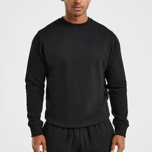 Hot Selling Men Winter Sweatshirts <b>Fleece</b> Cotton Pullover Slim Fit Heavyweight Warm up Crew Neck <b>Sweater</b> for Men - Product Image 5