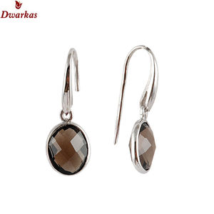 New Arrival Luxury 925 Sterling Silver Natural <b>Citrine</b> Green Onyx Gemstone Drop Bezel Set <b>Earring</b> Women Wedding Gift Jewelry - Product Image 5