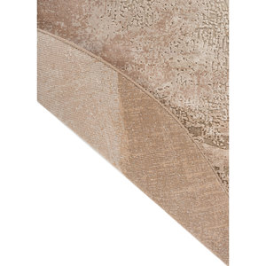 Uvenuti Solid Color Beige & <b>Brown</b> Hand Knotted <b>Wool</b> & Bamboo Silk Rug for Home-LRB-1810 - Product Image 5