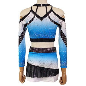 Prix de gros OEM, ensembles d'uniformes de cheerleading, dernier design, 100% polyester, sublimation, séchage rapide, respirant, pour hommes - Product Image 2