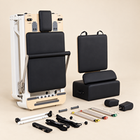 Tendance du moment : Appareil de Pilates Reformer pliable en aluminium pour usage domestique, nouveau design équilibré, réglable pour le yoga, le fitness et le bien-être corporel