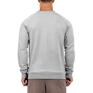 เสื้อสเวตเตอร์คอกลมผ้าฝ้ายสำหรับผู้ชายสำหรับการฝึกในยิมสำหรับการพิมพ์ดิจิตอลในฤดูใบไม้ร่วง - Product Image 3