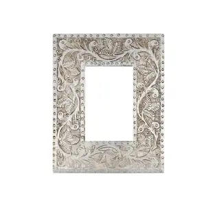 Indian made decorative design acacia mango wood photo frame wholesale supplier at low price