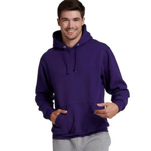 <b>Purple</b> Color <b>Men</b> Customized Logo Spring and Autumn <b>Sweatshirt</b> Loose High Quality Hoodie Wholesale Private Label Pocket Hoody - Product Image 2
