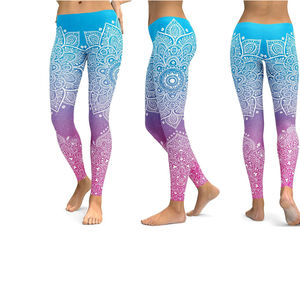 2024 personnalisé taille haute femmes Leggings de sport bonne qualité Gym Fitness ventre contrôle collants élastique vêtements de sport Leggings - Product Image 4
