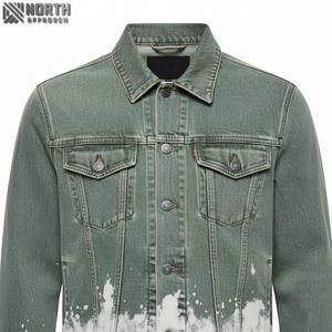 Veste de moto en toile vintage personnalisée Veste de moto en toile personnalisée Veste à capuche en jean pour hommes - Product Image 4