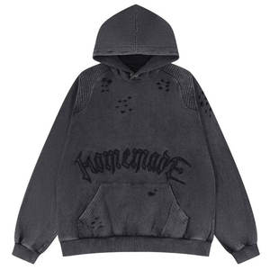 Sweat-shirt délavé de haute qualité à prix avantageux, design personnalisé, basique, en coton mélangé pour l'hiver, prix de gros, sweat-shirt délavé - Product Image 1