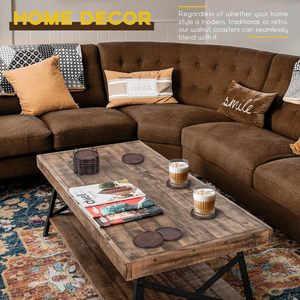 ที่รองแก้วไม้สำหรับเครื่องดื่มเย็นๆโต๊ะสวยๆทำจากธรรมชาติ - Product Image 4