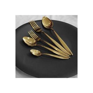 Ensemble de couverts élégants de style royal antique en acier inoxydable, écologiques, poli or, compatibles lave-vaisselle, pour la salle à manger et la cuisine - Product Image 5