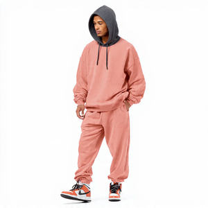<b>Men's</b> Winter Streetwear Hooded Sublimation Tracksuit 460 GSM <b>Jogger</b> Pants & Hoodie Set Oversized Loose Fit - Product Image 5