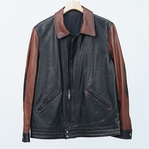 Custom Made <b>Top</b> Quality New Arrival 2025 Genuine <b>Leather</b> Bomber Jacket with New Arrives Hight Quality <b>Leather</b> Jacket for Men - Product Image 2