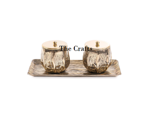 Serveur de dattes de collations en acier inoxydable avec plateau Serveur de chocolats de vaisselle de couleur argent de la meilleure qualité en vrac - Product Image 2