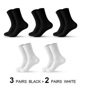 Nouvel ensemble de chaussettes courtes d'été cool, 5 paires/lot, couleur blanche, couvre-pieds à la cheville, usage quotidien tendance avec logo corporel pour hommes et femmes - Product Image 2