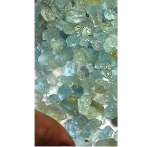Alta calidad 760 Uds ventas de hierro natural Material de piedras preciosas en bruto 6mm-15mm aguamarina verde 1740 Cts lote piedras preciosas sueltas US $80-vendido - Product Image 2