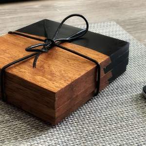 Craftsy Home-Ensemble de sous-verres en résine époxy de qualité avec effet océanique-Dessous de verre ronds et carrés décoratifs en résine époxy - Product Image 6