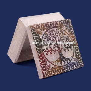 Precioso aspecto moderno, nueva colección, producto superior, caja tallada de esteatita con calidad hecha a mano brillante pulida para decoración del hogar - Product Image 3