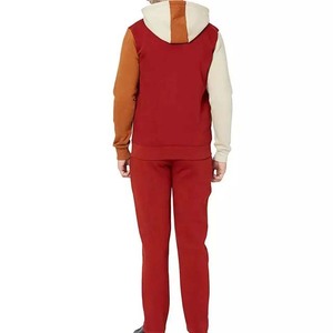 Conjunto de ropa deportiva de manga larga para hombre, chándal de 100% algodón con cremallera de Color y diseño único personalizado, OEM - Product Image 6