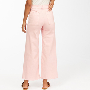 Pantalon cargo élégant taille haute pour femme, coupe large, infroissable, décontracté, avec poches, idéal pour le bureau - Product Image 3