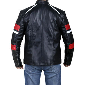 Chaqueta de Cuero Vacuno Genuino para Hombre, Hecha a Medida al por Mayor, Cuello Alto, Ecológica, Transpirable, Estilo Motero - Product Image 3
