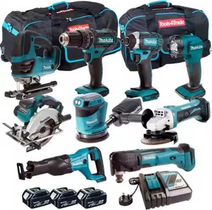 Makitas ชุดสว่านไร้สาย18-V LXT1500ไร้สายพร้อมแบตเตอรี่ลิเธียมไอออน15ชิ้น