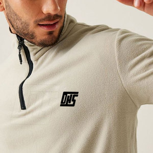 แจ็กเก็ตซิปครึ่งตัวของผู้ชายทรงสลิมฟิตไม่มีฮู้ดพร้อมวัสดุกันความชื้นเพื่อความสบายในชีวิตประจำวัน - Product Image 5