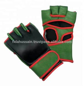 100% gros respirant demi doigt gants de boxe haut de gamme personnalisé combat coup de pied gant de boxe en cuir PU MMA gants de poinçonnage - Product Image 6