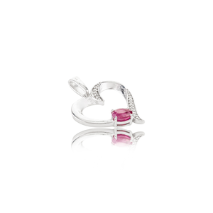 100% colgante en forma de corazón de rubí real y Diamante americano piedra de nacimiento de Julio nueva colección mejor precio 925 joyería fina sólida Moq bajo - Product Image 3