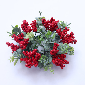 <span class=keywords><strong>Guirlande</strong></span> <span class=keywords><strong>de</strong></span> bougies avec des cônes <span class=keywords><strong>de</strong></span> pin simulés, des baies rouges, petite taille, pour la décoration <span class=keywords><strong>de</strong></span> bureau, la décoration <span class=keywords><strong>de</strong></span> la maison, la décoration <span class=keywords><strong>de</strong></span> table <span class=keywords><strong>de</strong></span> Noël, porte-bougie - Product Image 2