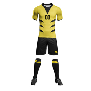 Uniforme de fútbol de poliéster impreso con logotipo personalizado de alta calidad, camisetas de fútbol MOQ bajo con técnica de sublimación, servicio OEM - Product Image 1