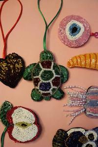 ลูกปัดพลอยโกเมนชุบทองเสน่ห์ลูกปัด3เม็ดจี้สำหรับทำเครื่องประดับทำด้วยมือ - Product Image 4