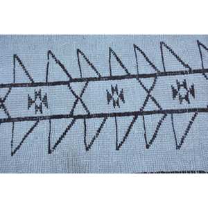 Tapis Moderne en Laine Blanc et Marron de 2.6X11,3 Pieds, Style Turc Tabriz Rectangulaire Patchwork Latex de 10mm pour Décoration de Couloir et de Chambre - Product Image 5