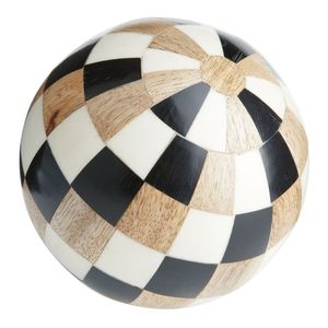 Vente en gros de boules décoratives de table indiennes modernes et naturelles, lune de couleur osseuse, ensemble d'objets décoratifs pour la maison, fournisseur - Product Image 2