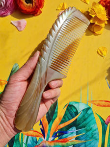 Peine de cuerno de búfalo suministrado para minoristas de cuidado del cabello Socios de regalo al por mayor y servicios de cumplimiento de exportación - Product Image 6