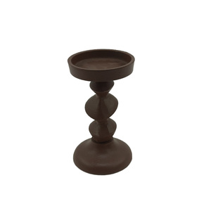 Portavelas de Metal, último diseño, acabado dorado/negro para el hogar, boda, Navidad, iluminación de mesa, decoración, pilar de vela - Product Image 4