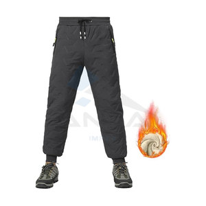 Pantalones de Nieve para Hombre, Pantalones Deportivos con Forro de Sherpa, Pantalones Gruesos y Cálidos de Forro Polar, Pantalones Deportivos para Exteriores, Pantalones Casuales Térmicos - Product Image 2