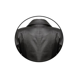 Manteau en cuir personnalisable, imperméable et respirant pour hommes, fermeture à boutons, poches, taille personnalisée, manches longues et élégantes. - Product Image 6