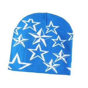 Gorro de Punto de Invierno, Suave y Cálido, con Diseño de Estrellas, Gorro de Punto Cómodo, Unisex, para Clima Frío, Transpirable, Diseño de Color Atrevido - Product Image 5