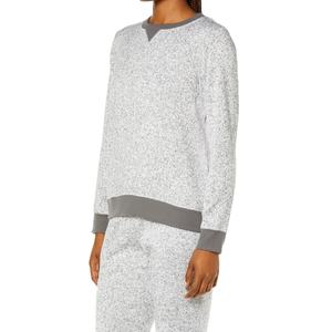 Sudaderas largas de algodón liso para mujer, sudadera de lana con hombros caídos Unisex, sudadera personalizada para mujer, Sudadera de cuello redondo - Product Image 5