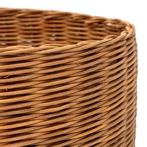 Cesta redonda rústica de ratán, cestas de almacenamiento hechas a mano, ratán natural, modernas, multifuncionales, hechas en Vietnam - Product Image 3