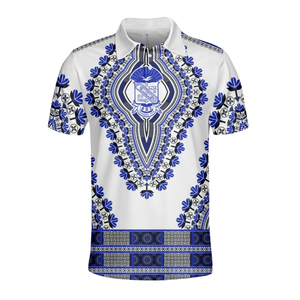 Polo Phi Beta Sigma 1914 en coton piqué 220 GSM, broderie chenille Divine Nine, vêtements universitaires premium pour fraternité grecque - Product Image 2