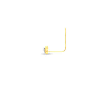 18K Gold Plated Vintage Moissanite <b>Nose</b> <b>Pin</b> for Women Wedding Engagement Gift - Product Image 5