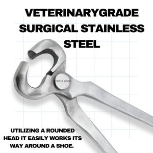 เครื่องตัดฮูปฮูปแบบครึ่งรอบที่มีน้ำหนักเบาอุปกรณ์สำหรับตัดกีบม้าวัวและตัดเล็บ - Product Image 3