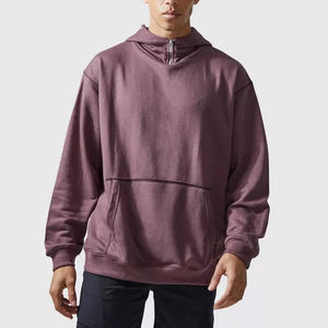 เสื้อฮู้ดผู้ชายโอเวอร์ไซส์แบบ1/4วินเทจเสื้อฮู้ดแบบมีซิปไซส์ใหญ่พิเศษเสื้อครอปแบบสวมหัวสำหรับผู้ชายผลิตโดยกีฬาของ dikson - Product Image 4