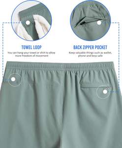 Custom Athletic Mesh <b>Shorts</b> <b>with</b> Compression Liner <b>Phone</b> <b>Pocket</b> Sporty Style for Workout Sports Fitness <b>Gym</b> Running Jogging - Product Image 4