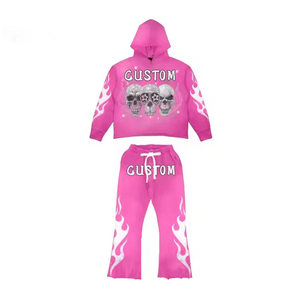 เสื้อฮู้ด480gsm แบบมีฮู้ดสำหรับผู้ชายเสื้อฮู้ดพิมพ์ลายพัฟออกแบบได้ตามต้องการ - Product Image 3