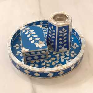 Caja de bandeja de quemador Bakhoor con incrustaciones de madreperla, quemador de incrustaciones de hueso asequible, Ramadan Mabkhara quemador de incienso, caja acrílica Mubkhar - Product Image 1