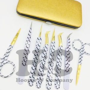 ที่หนีบกระดาษสานแบบกำหนดเองสำหรับต่อขนตาปลอมขนมิงค์แบบยั่งยืนที่จับกระจกกรรไกรตัดหนังกำพร้าทำจากสเตนเลสสตีลสีทอง - Product Image 6