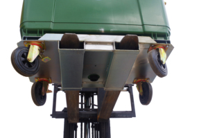 סל גלגלים בעל חוזק גבוה עם בסיס מסתובב לפסולת נפח גבוהה ומיחזור למלגלית - Product Image 4